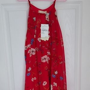 Girls floral print summer dress